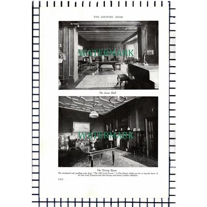 (7281) Hall Place Shackleford Mr W E Horne - 1909 Article