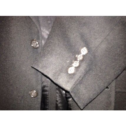 Two-Button 100% CamelHair Sport Black Coat Men Size 46 Regular Brooks Brothers