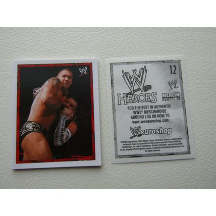 Topps - Merlin 2008 WWE Heroes Wresting Stickers 1-216 & P1-P15 Variants (EB2)