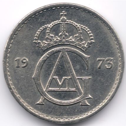 Sweden : 25 Öre 1973