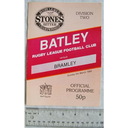 1989 programme Batley v. Bramley