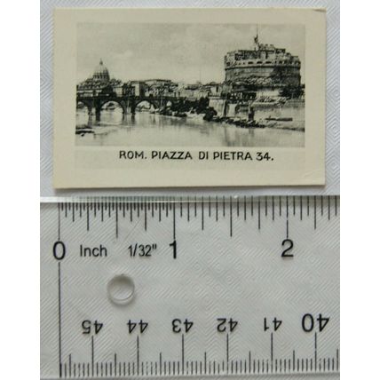 1936 Scerries Cigarette card No. 47 Rome, Piazza di Pietra 34