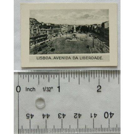 1936 Scerries Cigarette card No. 49 Lisboa, Avenida da Liberdade