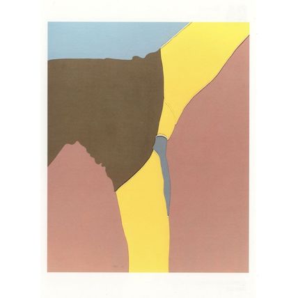 Gary Hume American Tan Painting Postcard