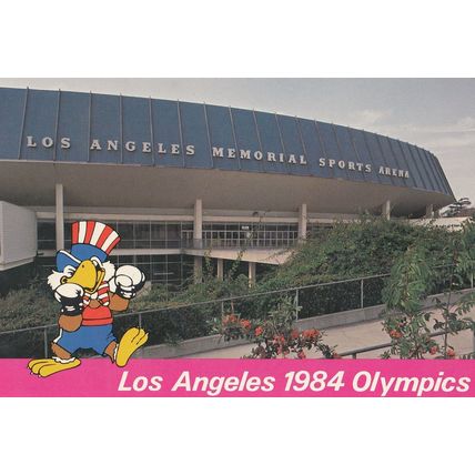 Los Angeles Memorial Sports Arena Boxing 1984 Olympic Games Postcard