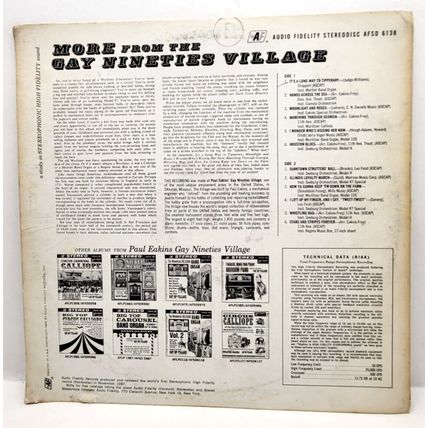 Paul Eakins More Gay 90's Village 1965 LP Vinyl Record Album (P9)