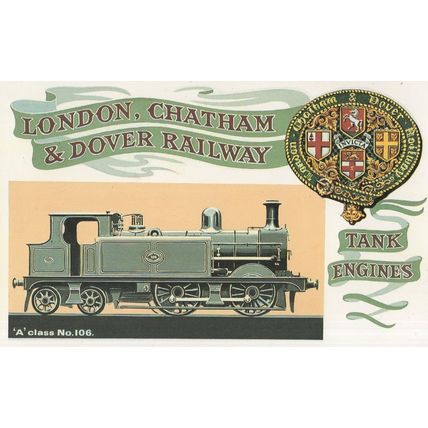 A Class 106 Engine London Chatham & Dover Railway Postcard