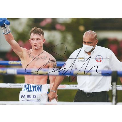Dalton Smith British Boxer Giant 12x8 Hand Signed Photo