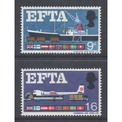 GB Scott 480/481 - SG715/716, 1967 EFTA Set MH*