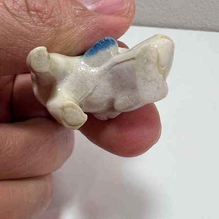 Dutch Blue Gnome Miniature Bearded Porcelain Figurine Collectible Decor