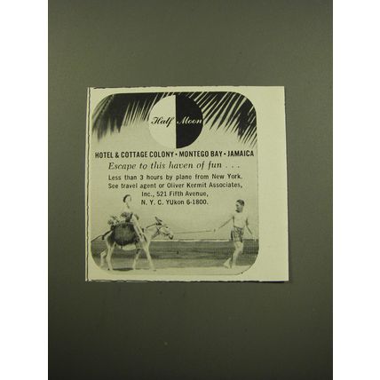 1959 Half Moon Hotel & Cottage Colony Ad - Escape to this haven of fun