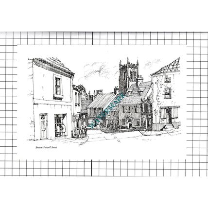 Wincanton High Street Somerset / Bruton Patwell St - 1980's Cutting/ Print