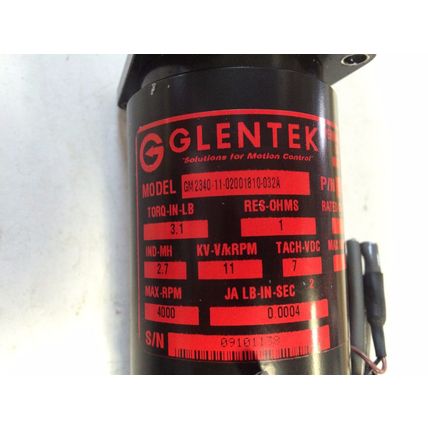 GLENTEK GM2340-11-02001810-032A DC MOTOR, 180 VDC,CR