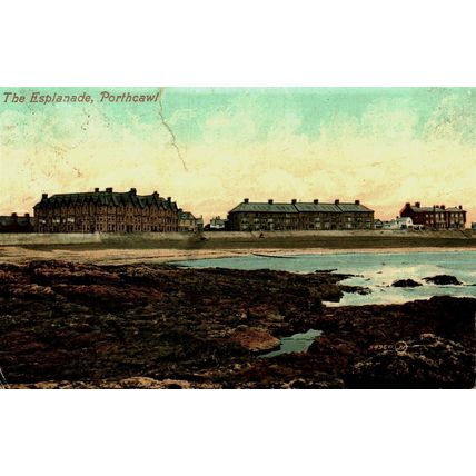 Esplanade Porthcawl, Wales, Valentines Postcard, 1909