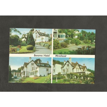Postcard Somerset Minehead Benares Hotel