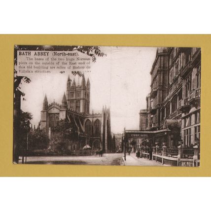 Bath Abbey (North-East) - Postally Used - Bristol Postmark - R.Wilkinson & Co