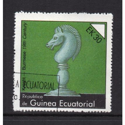 Equatorial Guinea - 1976 - 30Ek Chess Pieces, Used