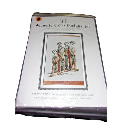 Jennette Crews Designs Counted Cross Stitch "Meerkats"