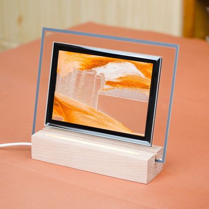 Moodscape Orange Sand Picture with USB Night Light 15.5 CM Home Decor