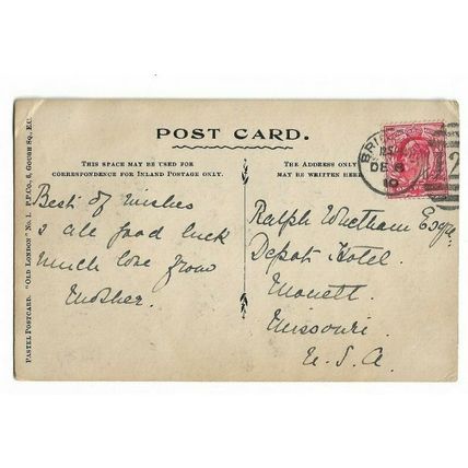 Prince Henry's Palace, Fleet Street. Old London no1 Pastel Postcard.