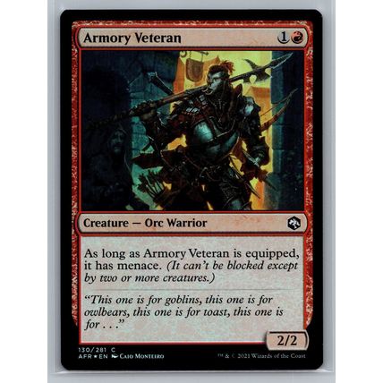 MTG Card Adventures in the Forgotten Realms #130 Armory Veteran Magic Cards