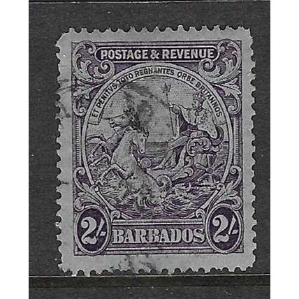 BARBADOS 1925-35 WATERMARK MULTI-SCRIPT CA 2/- USED SG238
