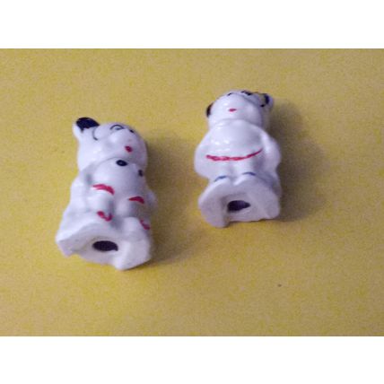Old Vintage Walt Disney Mickey & Minnie Salt & Pepper Shakers 1940/50s