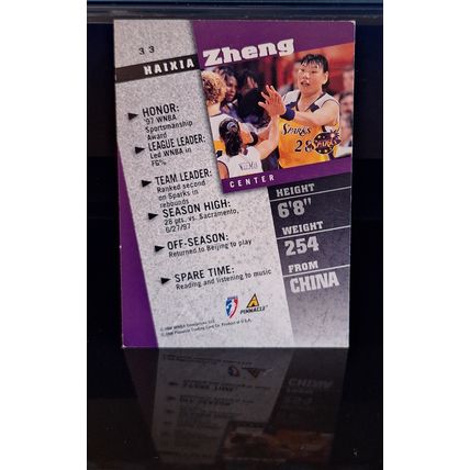 HAIXIA Zheng PINNACLE 1998 WNBA BASKETBALL CARD #33