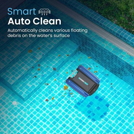 Betta SE Solar Powered Automatic Robotic Pool Surface Skimmer Cleaner with 24/7