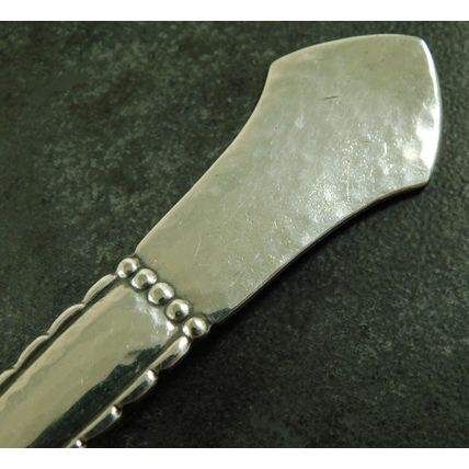 Vintage Danish Silver Plated Serving Ladle Louise Pattern Arts & Crafts By Prip