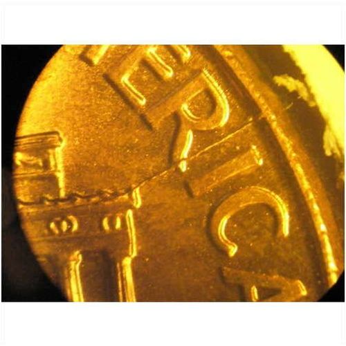 2000 Lincoln Cent *Die Crack* (APP. MS65) FREE SHIPPING