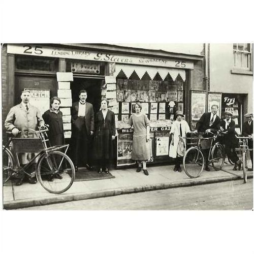 Hampshire BASINGSTOKE Newsagents Shopfront Postcard by Hampshire Museums