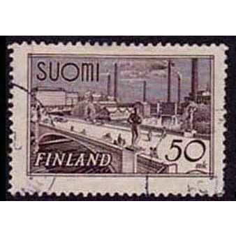 Finland 1942 Bridge 50m Used Stamp..