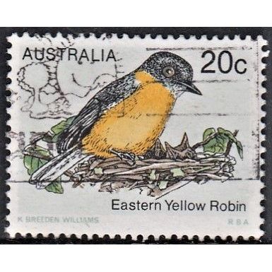 AUSTRALIA, 1979 20c Eastern Robin, SG 674 (Scott #716), used