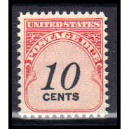 J97 10c Postage Due Just Clears MNH KA1230
