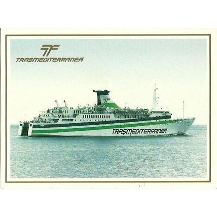 Trasmediterranea MV CIUDAD DE VALENCIA Company Postcard