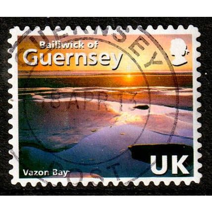 Guernsey 2008 Vazon Bay Used Stamp.