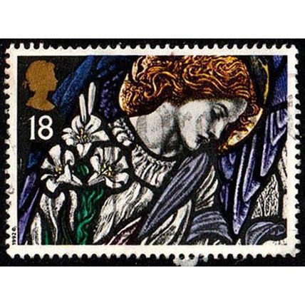 Great Britain 1992 Christmas 18p Used Stamp.
