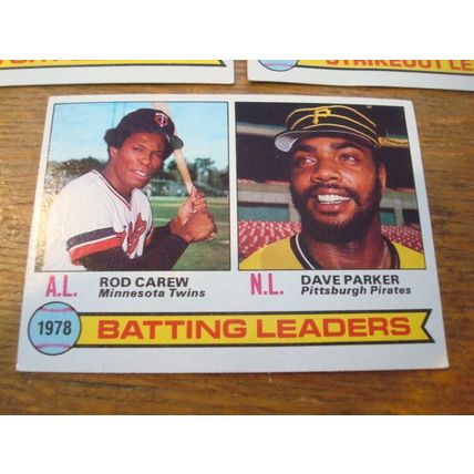 1979 Topps, 3-Leaders Cards, RYAN/GUIDRY/CAREW, HOF