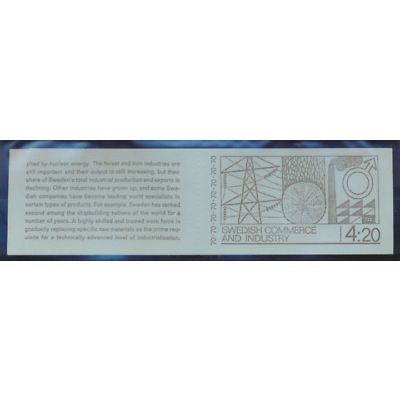 Sweden Stamp Scott #866a, Mint Never Hinged, Complete Booklet, Shipped Flat