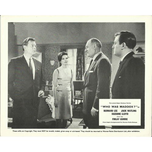 WHO WAS MADDOX? (Edgar Wallace Series) Bernard Lee 1964 F-O-H Stills Set (8)
