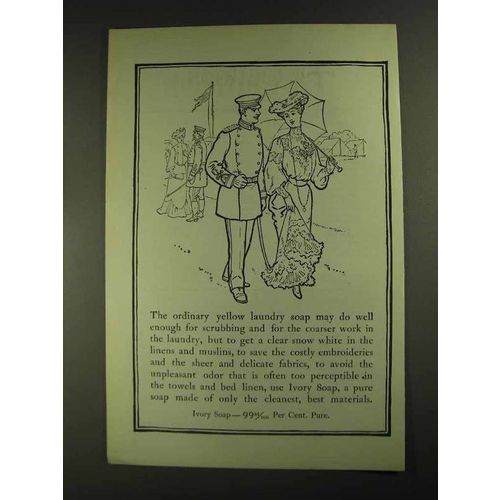 1903 Ivory Soap Ad - Snow White Linens and Muslins