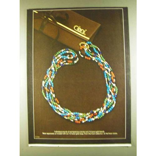 1980 Ciani Necklace Ad - Semiprecious Stones