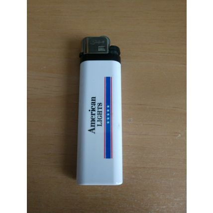 American Lights Cigarettes White Disposable Lighter