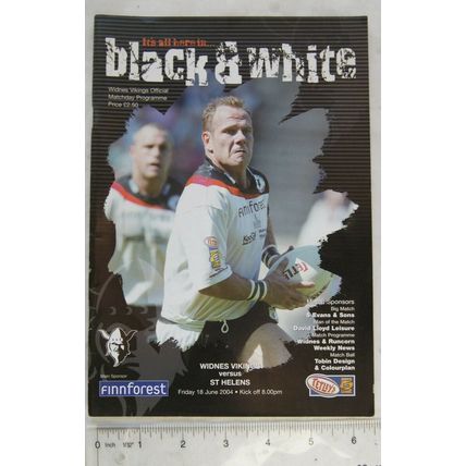 2004 programme Widnes Vikings v. St. Helens