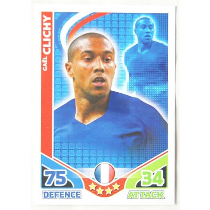 2010 Topps Match Attax World Cup Trading Card - France, Gael Clichy