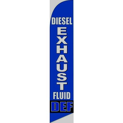 DIESEL EXHAUST FLUID DEF GAS STATION Feather Swooper Flutter Flag