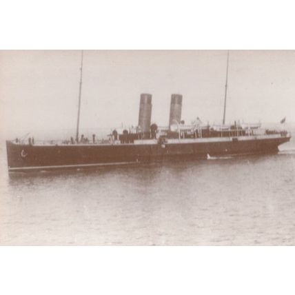 TS Tynwald III New York Liner Torpedo Isle Of Man Ship Postcard