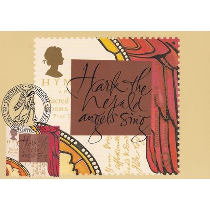 Epworth Doncaster Hark The Herald Angels Sing PHQ FDC Postcard