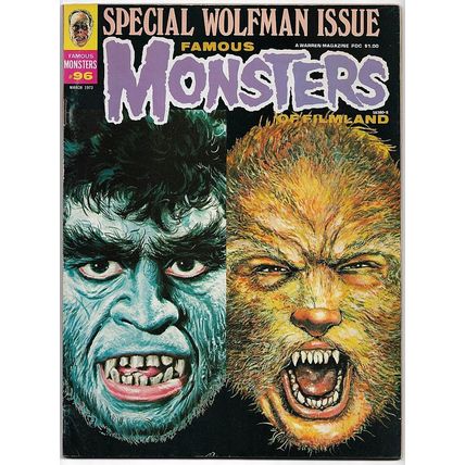 Famous Monsters Of Filmland #96 (1973) *Warren / Special Wolfman Issue / Horror*